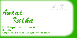 antal kulka business card